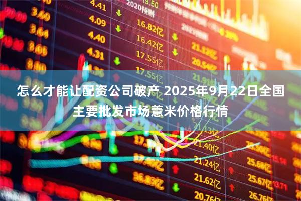 怎么才能让配资公司破产 2025年9月22日全国主要批发市场薏米价格行情